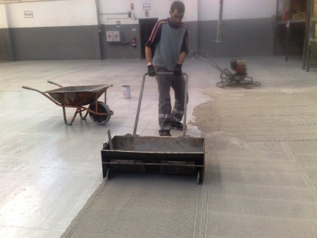 Aplicação do material